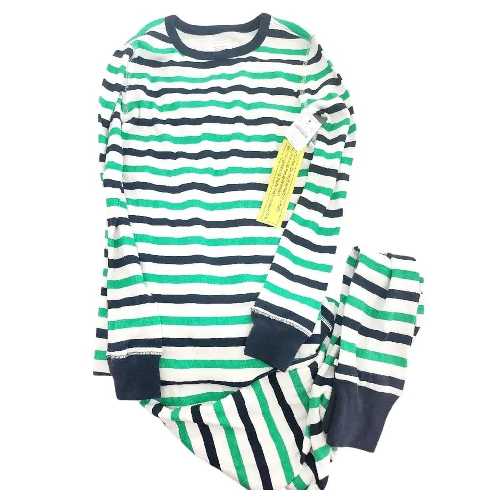 12 New Crewcuts Striped Kids Pajamas
